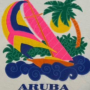 Aruba Fashion Palm Tree top Multicolored Bright colors